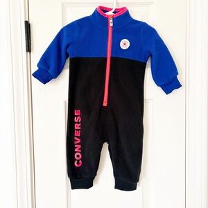 Converse Baby Boy 6m Fleece Onesie